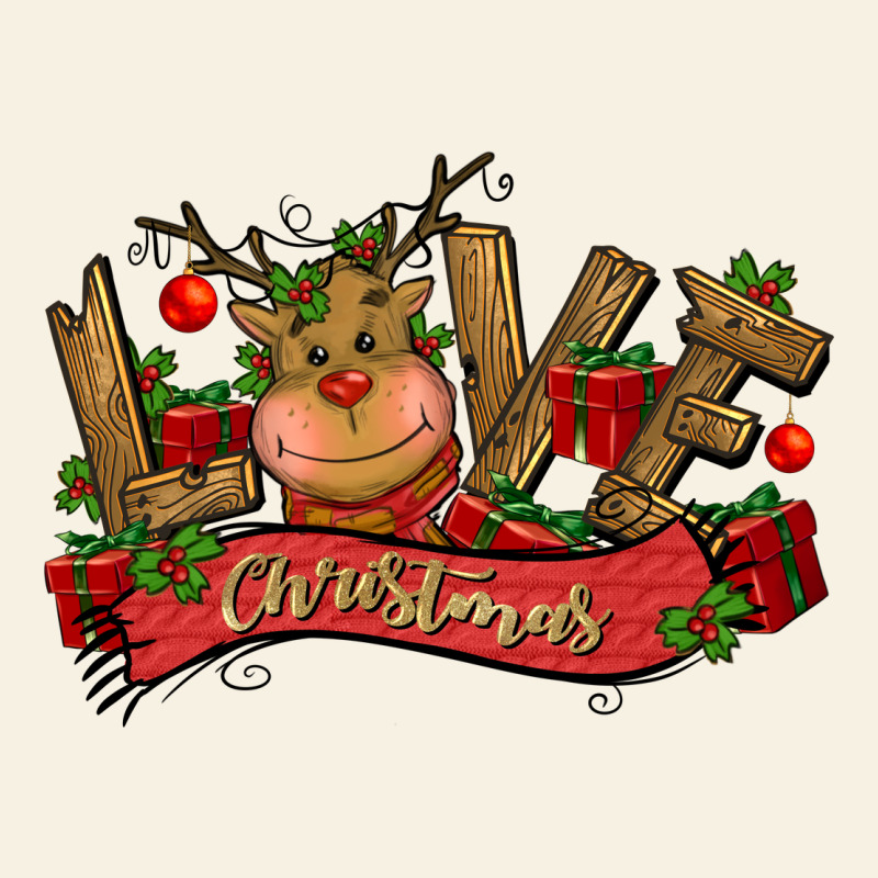 Love Christmas Reindeer Vintage Tee by CowGirlArtShop | Teevron
