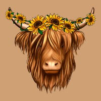 Sunflower Headband Highland Cow Vintage Tee | Teevron