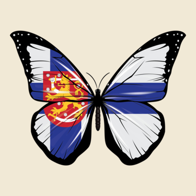 Finland Coat Of  Arms Pride Butterfly Flag Ladies Tee by longCreatives | Teevron