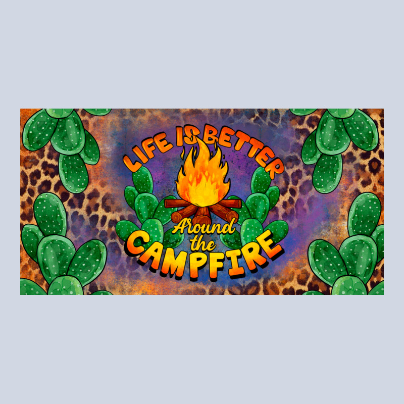 Life Is Better Around The Campfire License Plate Premium Sweatshirt by BarkalooDesign | Teevron
