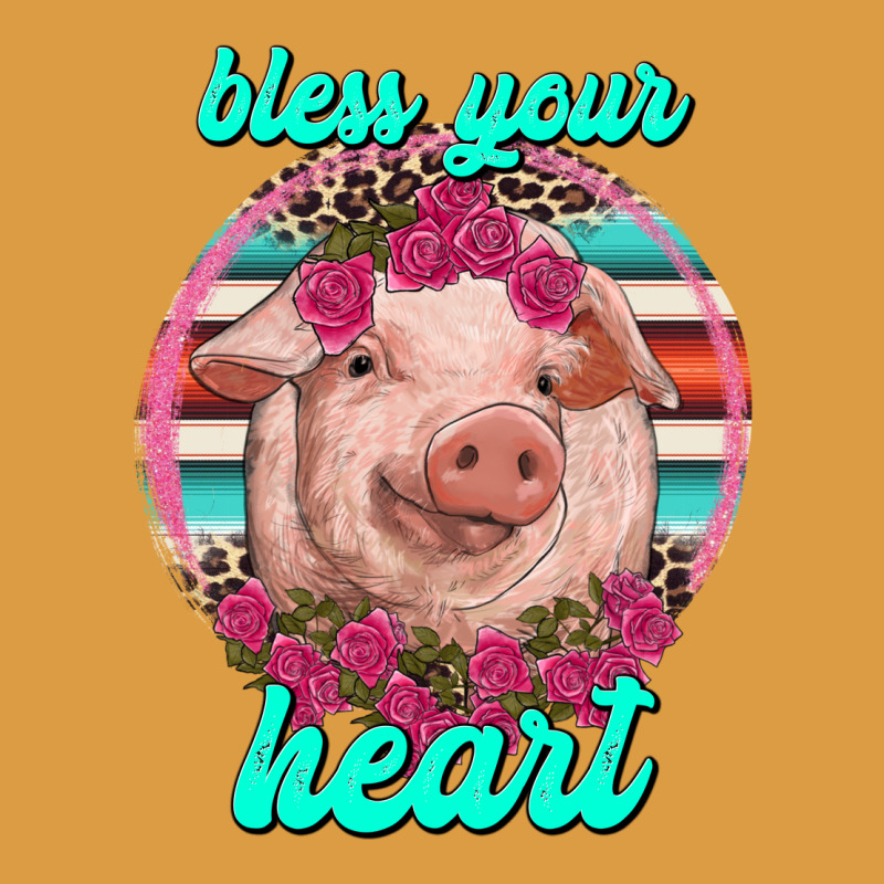 Bless Your Heart Pig Urban Heavy Tee by RanaPortraitStore | Teevron