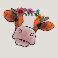 Cow With Flowers Heavy Core Tee | Teevron