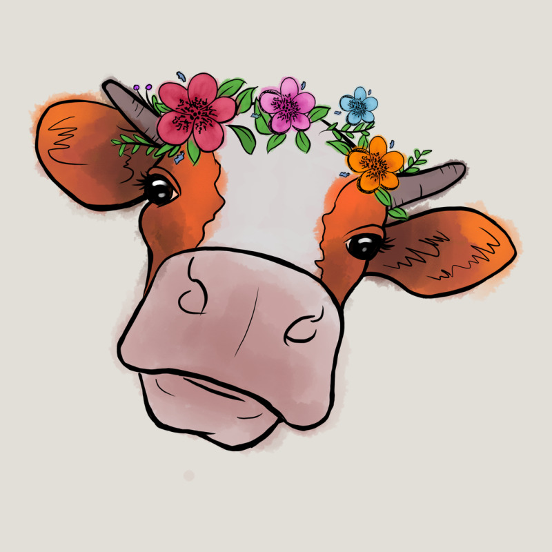 Cow With Flowers Heavy Core Tee by Bettercallsaul | Teevron