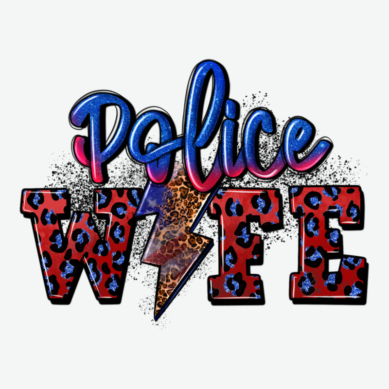 Police Wife With Lightning Bolt Urban Heavy Tee by CowGirlArtShop | Teevron