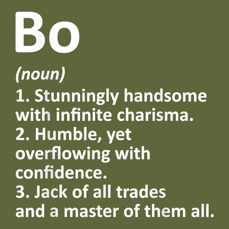 Bo Definition Personalized Name Funny Birthday Gift Idea Classic Tee by longCreatives | Teevron