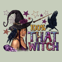 100% That Witch Black Afro Witch Ladies Tee | Teevron
