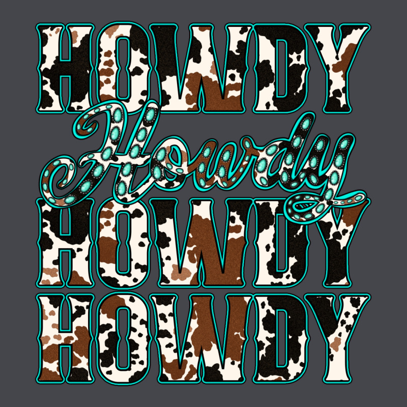Howdy Cowhide Turquoise Long Sleeve Tee by Jasminsmagicworld | Teevron