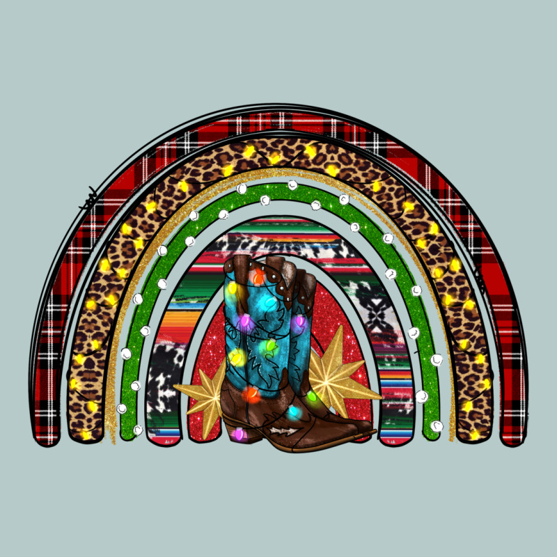 Christmas Cowboy Boots Rainbow Heavy Core Tee by RanaPortraitStore | Teevron