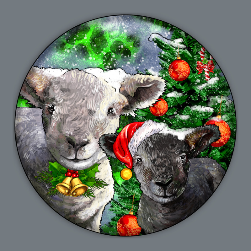 Christmas Southdown Baby Sheeps Heavyweight Sweatshirt by LillyAllenDesigns | Teevron