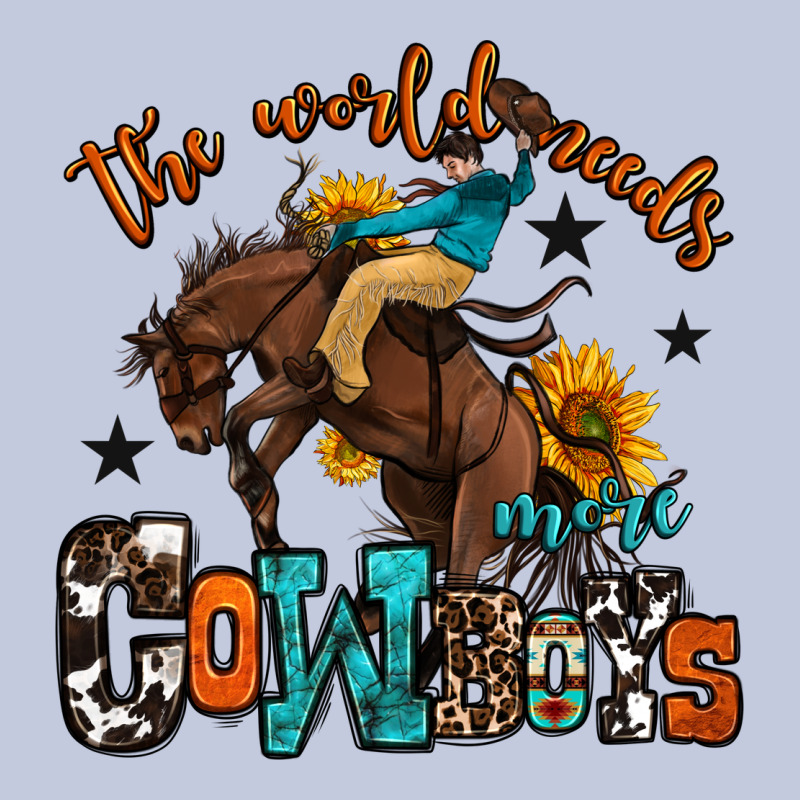 The World Needs More Cowboys Long Sleeve Tee by OliviaCreatesArt | Teevron