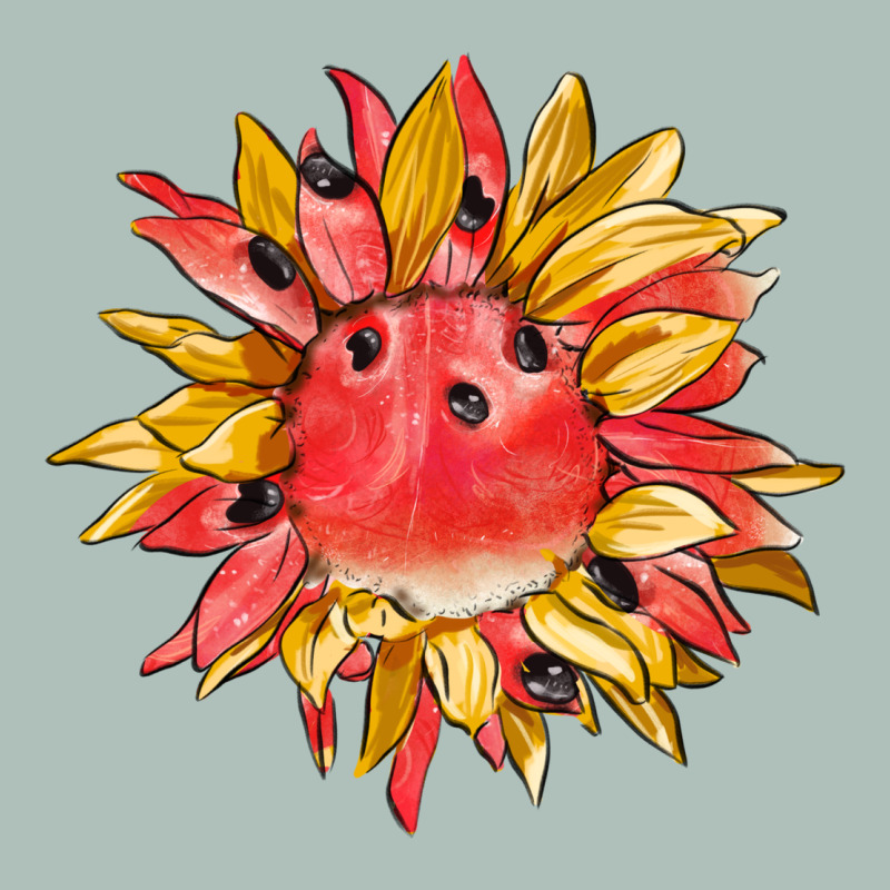 Watermelon Sunflower Heavyweight Hoodie by BarkalooDesign | Teevron