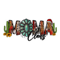 Western Christmas Mama Claus Sunflowers And Cactus Premium Tee | Teevron