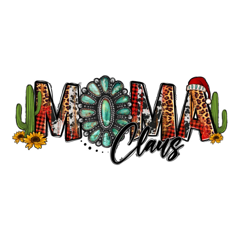 Western Christmas Mama Claus Sunflowers And Cactus Premium Tee by Jasminsmagicworld | Teevron