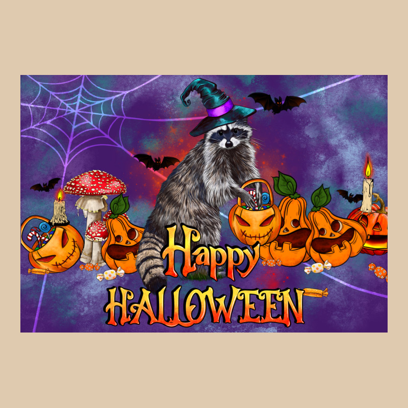 Happy Halloween Raccoon Heavyweight Sweatshirt by LillyAllenDesigns | Teevron