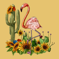 Flamingo With Cactus And Sunflowers Premium Sweatshirt | Teevron