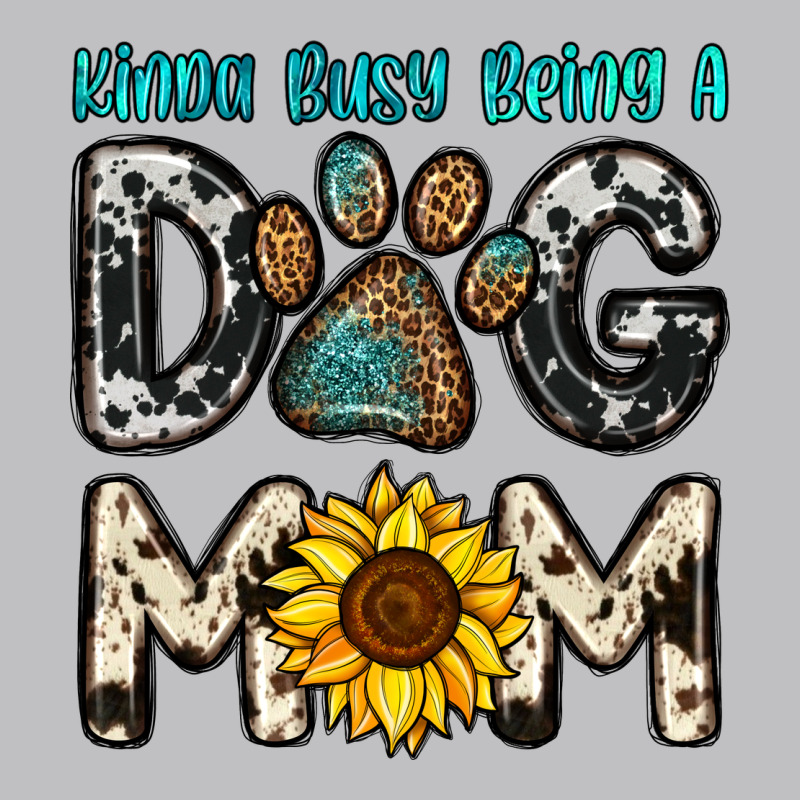 Kinda Busy Being A Dog Mom Long Sleeve Tee by OliviaCreatesArt | Teevron