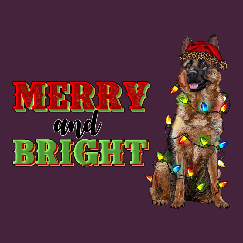 Merry And Bright German Shepherd Long Sleeve Tee by RanaPortraitStore | Teevron