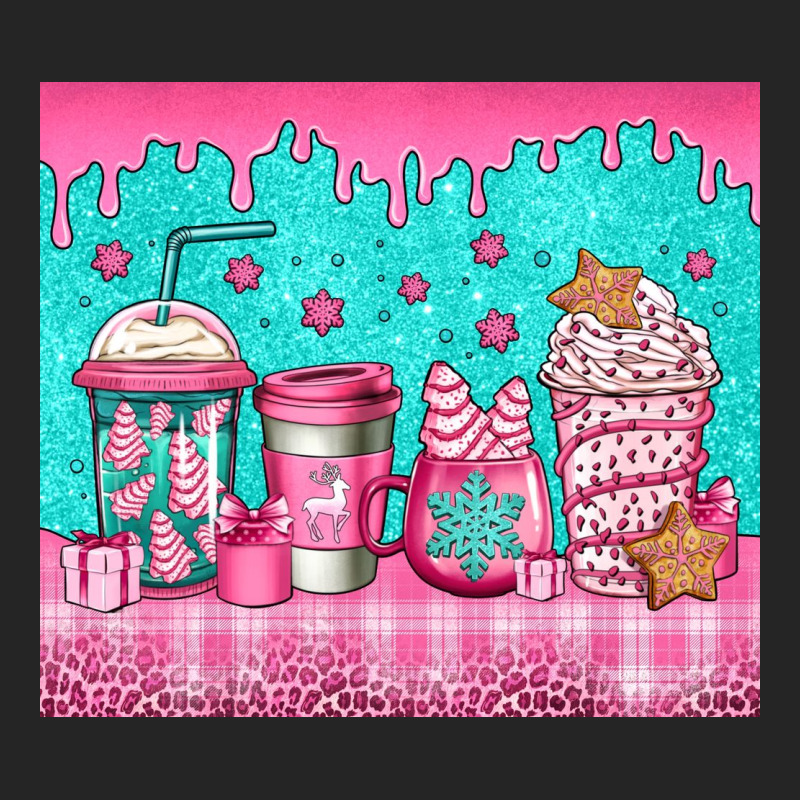 Pink Christmas Coffee Premium Hoodie by Jasminsmagicworld | Teevron