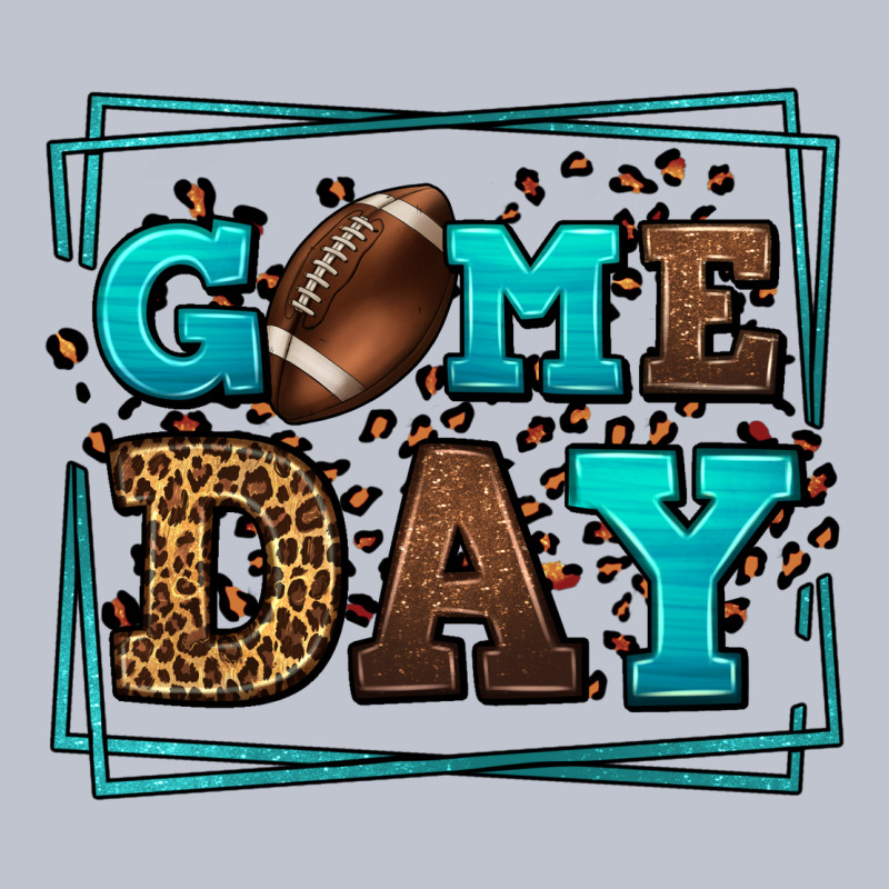 Game Day American Football Leopard Frame Premium Hoodie by LillyAllenDesigns | Teevron
