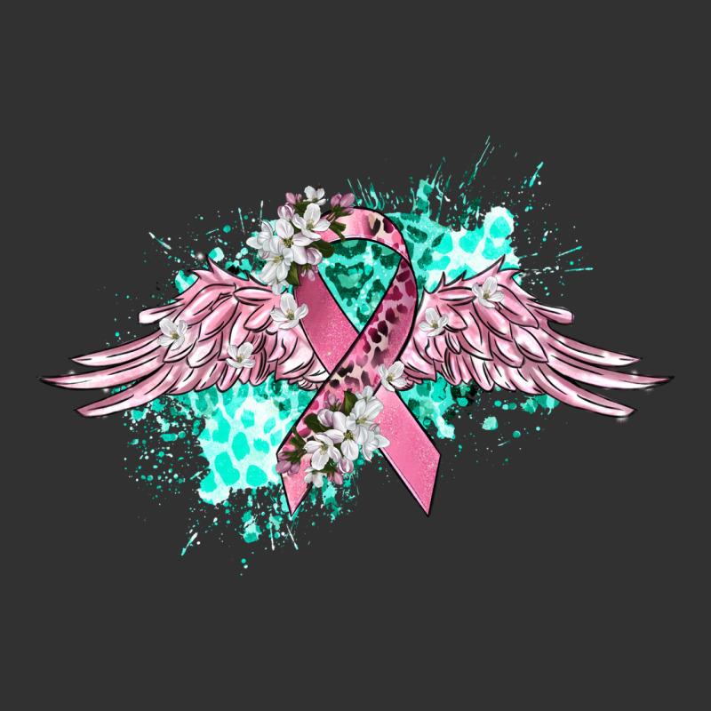 Cancer Ribbon With Angel Wings Urban Heavy Tee by CowGirlArtShop | Teevron