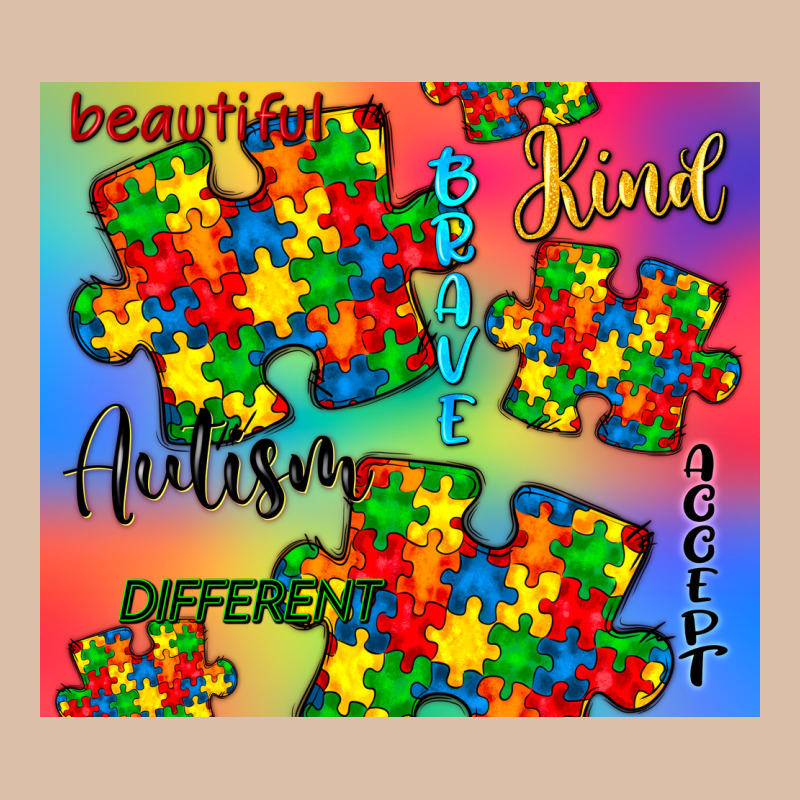 Autism Puzzle Piece Urban Heavy Tee by CowGirlArtShop | Teevron