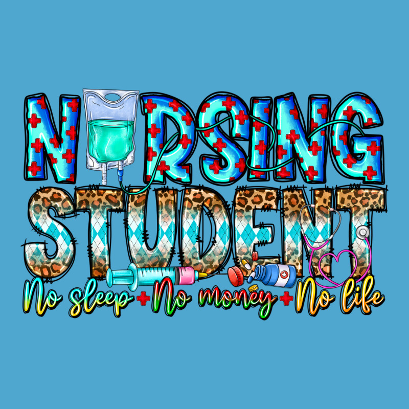 Nursing Student No Sleep No Money No Life Premium Hoodie by CowhideDigitalArt | Teevron