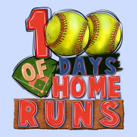 100 Days Of Home Runs Softball Urban Heavy Tee | Teevron