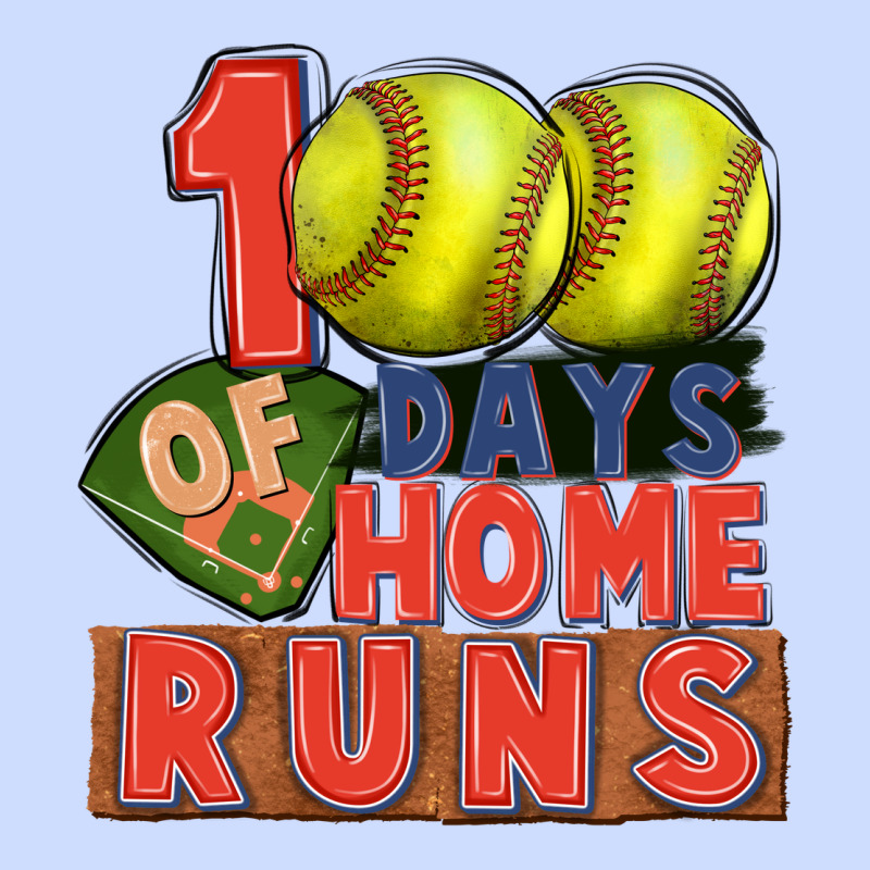 100 Days Of Home Runs Softball Urban Heavy Tee by CowGirlArtShop | Teevron