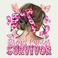 Breast Cancer Survivor Messy Bun Urban Heavy Tee | Teevron