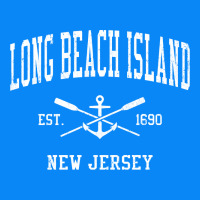 Long Beach Island Nj Vintage Crossed Oars & Boat Anchor Spor Zipper Hoodie | Teevron