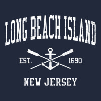 Long Beach Island Nj Vintage Crossed Oars & Boat Anchor Spor Premium Sweatshirt | Teevron
