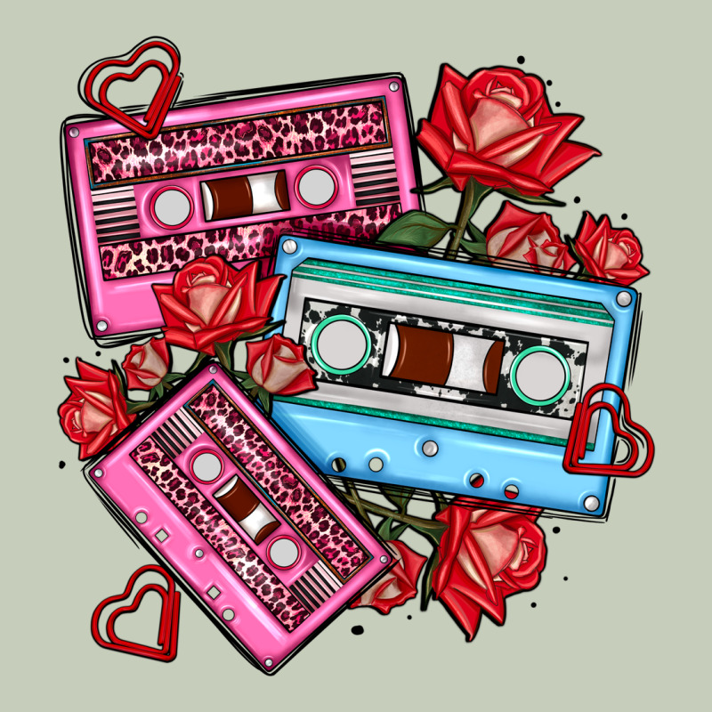 Valentines Day Casette Olivia Long Sleeve Tee by OliviaCreatesArt | Teevron