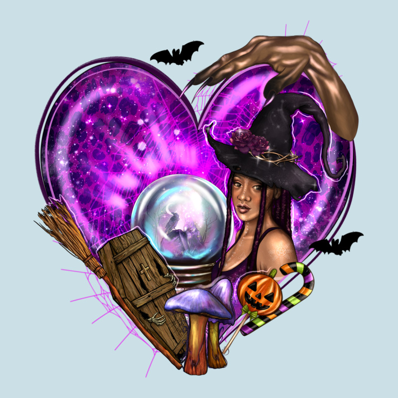 Halloween Heart With Witch Ladies Tee by texasbilliewilder | Teevron