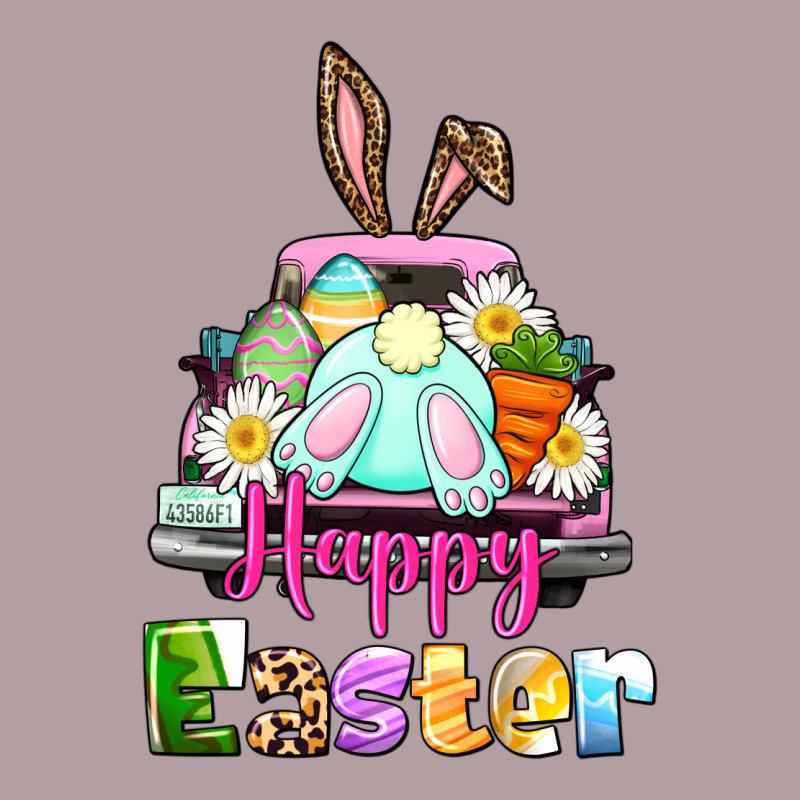 Bunny Happy Easter Truck Vintage Hoodie by CowGirlArtShop | Teevron