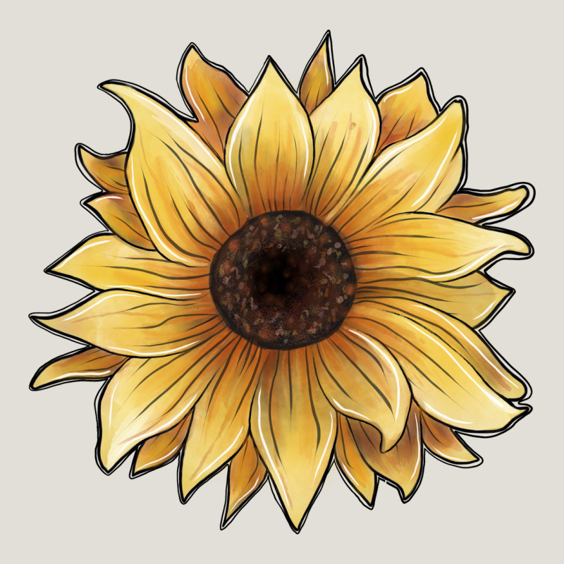 Watercolor Sunflower Heavy Core Tee by JahusDesignShop | Teevron