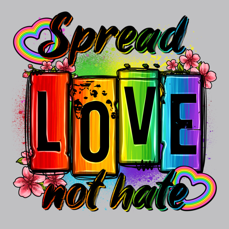 Spread Love Not Hate Long Sleeve Tee by OliviaCreatesArt | Teevron