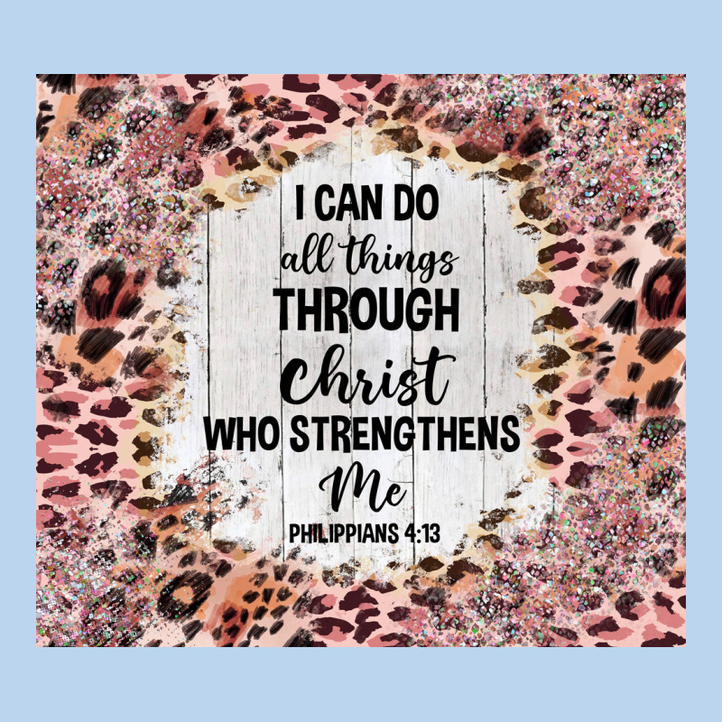 I Can Do All Things With Leopard And Glitter Classic Tee by TumblerDesignByShophia | Teevron