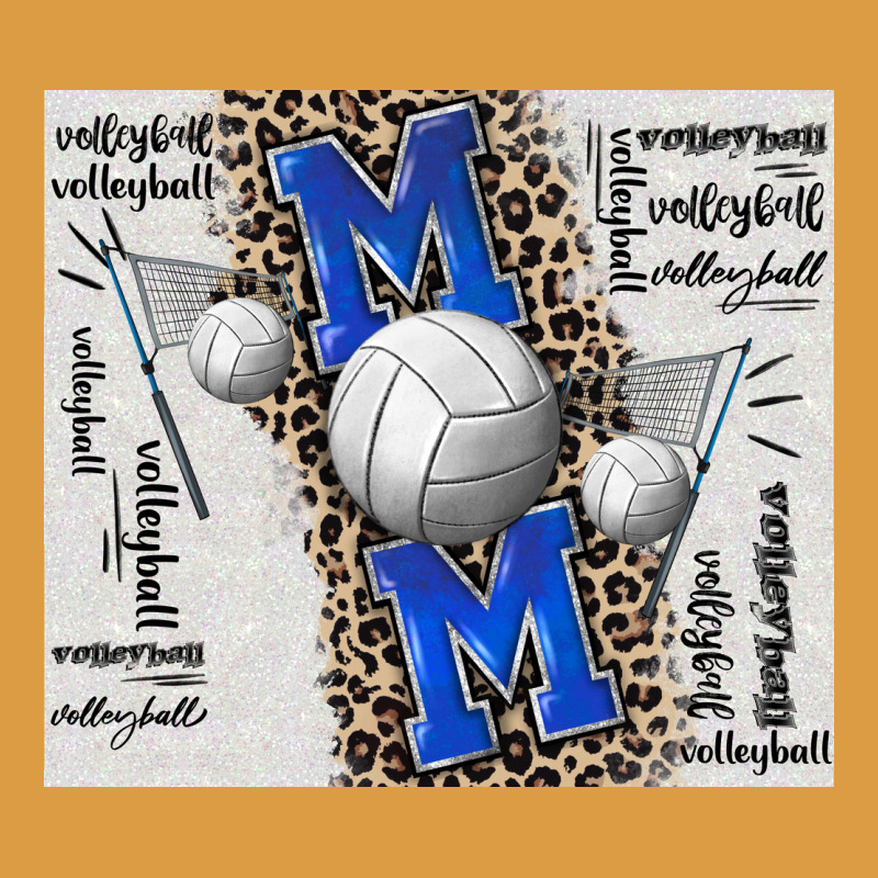 Volleyball Mom Blue Mother's Day Urban Heavy Tee by CowGirlArtShop | Teevron