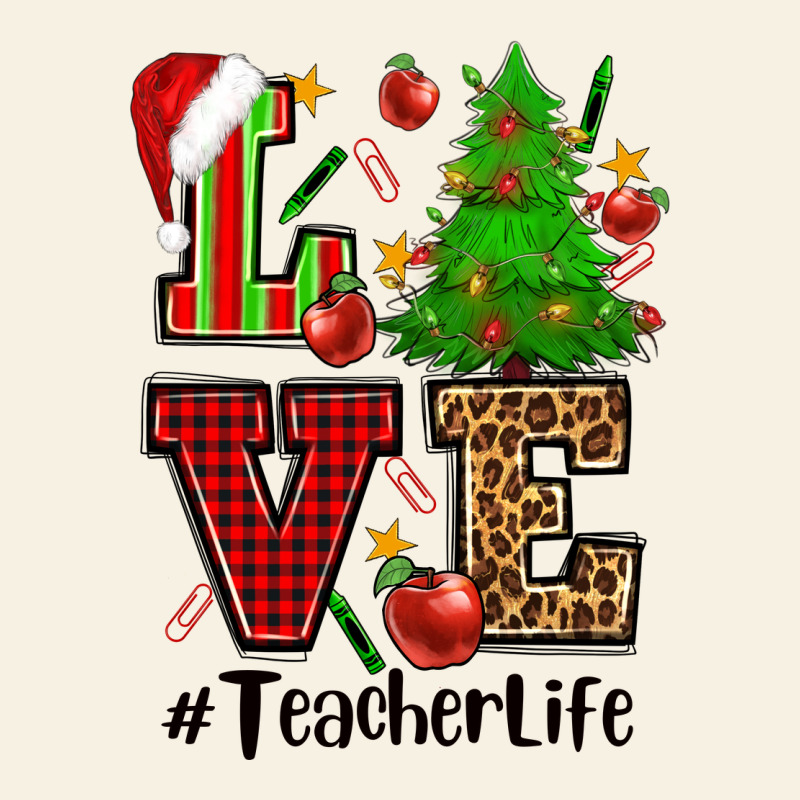 Love Teacher Life Christmas Vintage Tee by CowGirlArtShop | Teevron