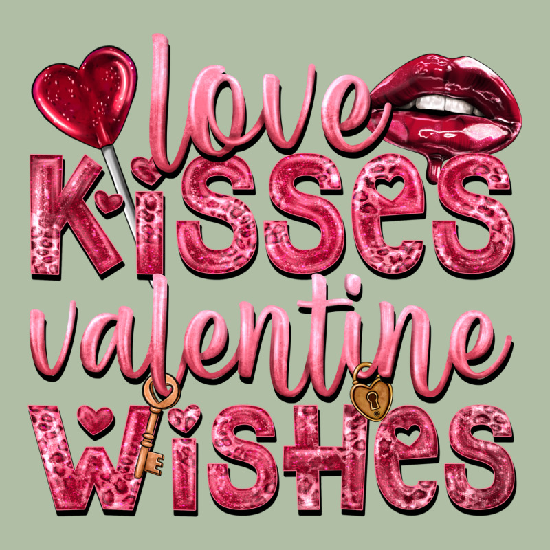Love Kisses Valentine Wishes Valentine's Day Urban Heavy Tee by HowdyJamesFarm | Teevron