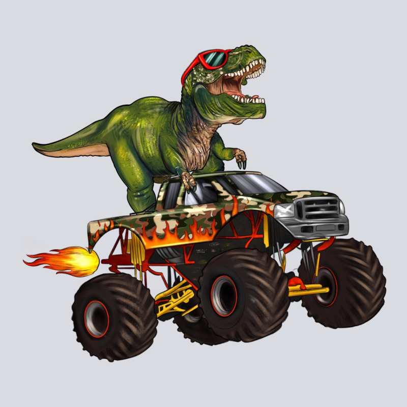 Monster Truck And T Rex Dinosaur Zipper Hoodie by Artiststas | Teevron