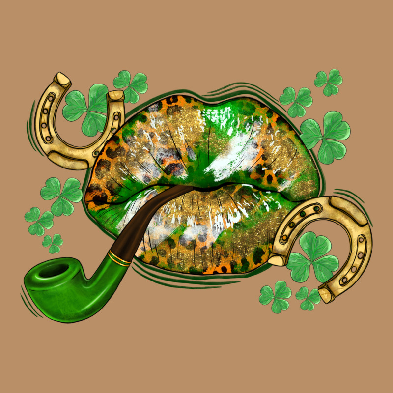 St. Patrick's Day Lips Vintage Hoodie by CowGirlArtShop | Teevron