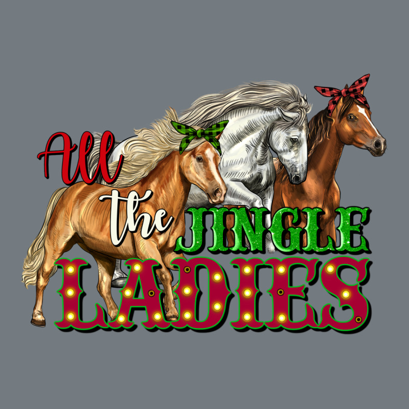 All The Jingle Ladies Christmas Horses Heavyweight Sweatshirt by LillyAllenDesigns | Teevron