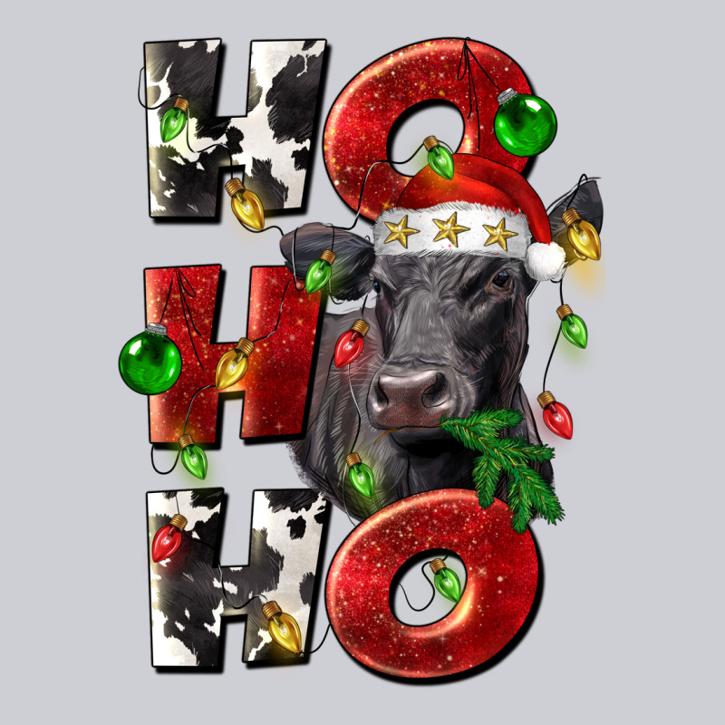 Christmas Ho Ho Ho Black Angus Heavyweight Sweatshirt by LillyAllenDesigns | Teevron