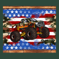 Monster Truck American Flag Tumbler Zipper Hoodie | Teevron