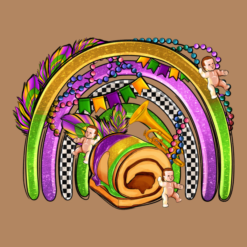 Mardi Gras Rainbow Long Sleeve Tee by OliviaCreatesArt | Teevron