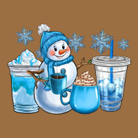 Winter Snowman Coffee Cups Vintage Tee | Teevron