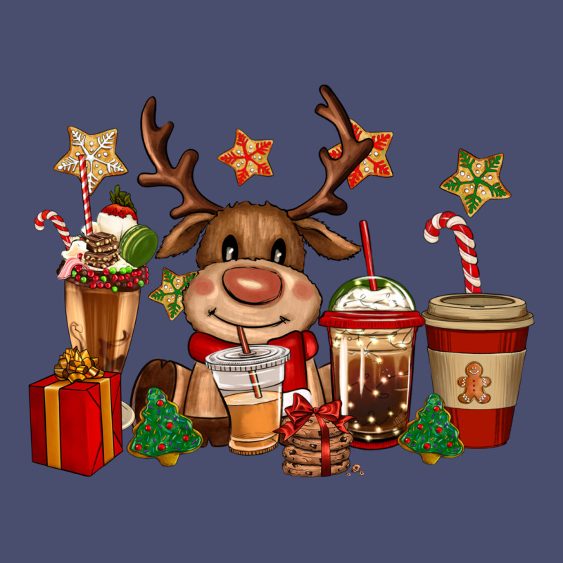 Reindeer Coffe Cups Christmas Vintage Tee by CowGirlArtShop | Teevron