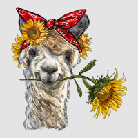 Alpaca With Sunflowers And Bandana Premium Sweatshirt | Teevron
