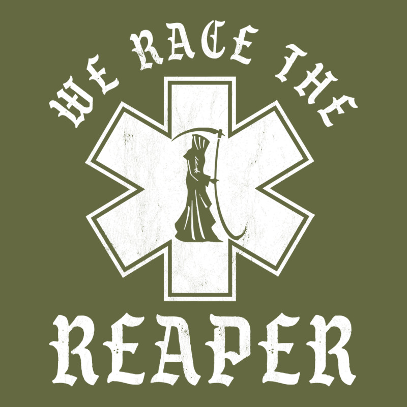 Emt, Ems And Paramedic We Race The Reaper Long Sleeve Tee by longCreatives | Teevron
